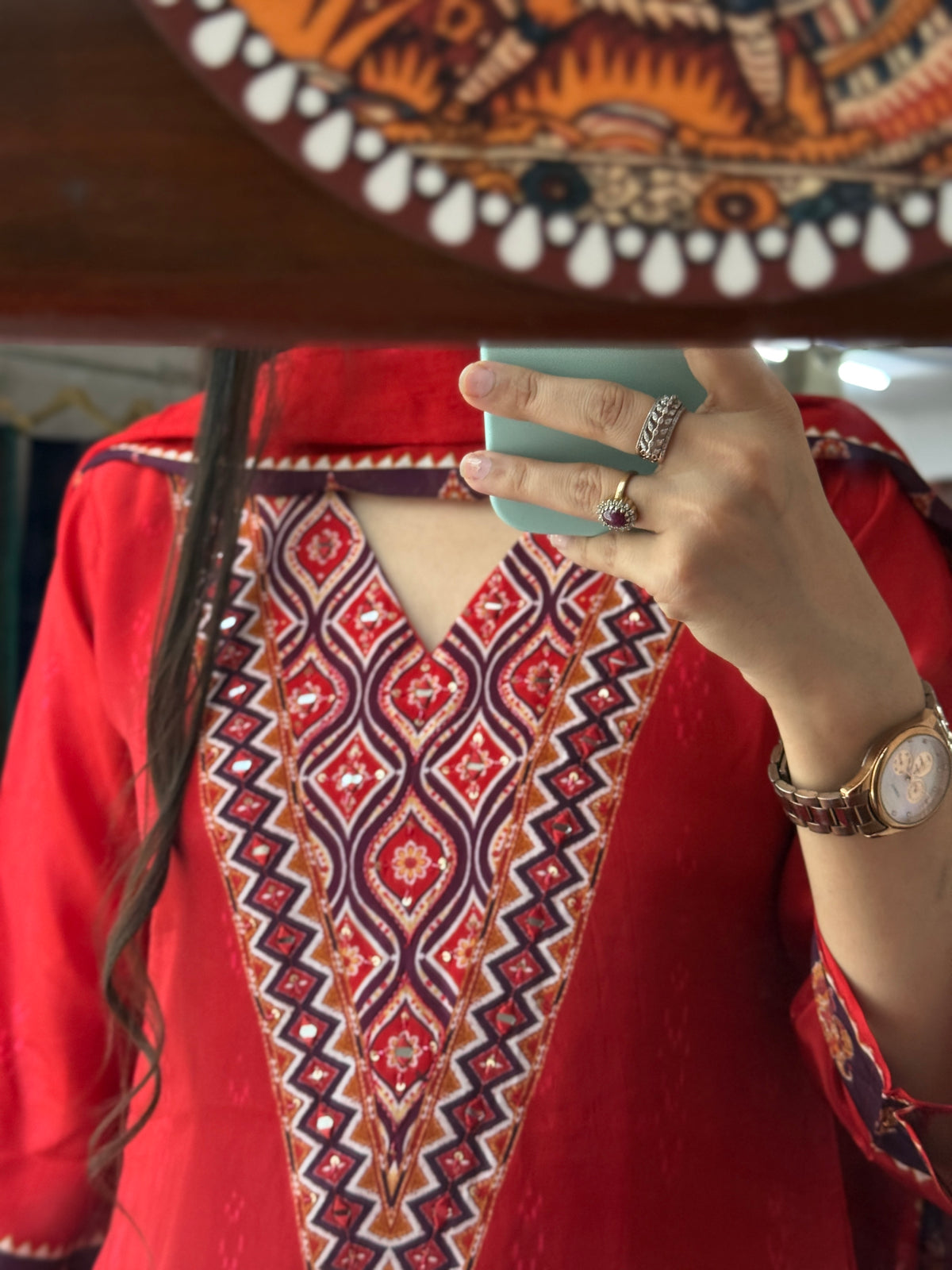 Burnt Orange Suit | Hand embroidered | Cotton lining| With Duppata|Classy & Elegant Suit Set