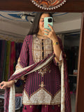 Premium Muslin Suit | Hand embroidered | Cotton lining| With Duppata|Classy & Elegant Suit Set