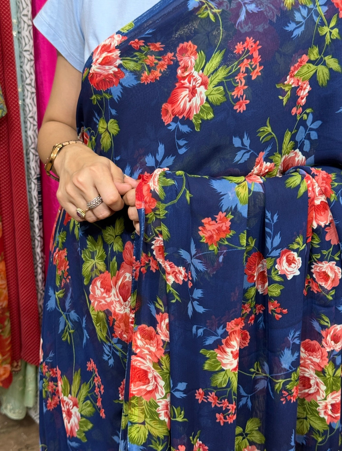 Sale Saree | with blouse| Georgette