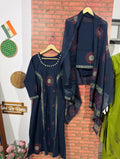 Blue block printed suit| Cotton| Suit Set