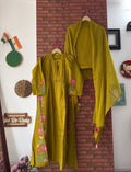 Green Embroidered Suit |Cotton