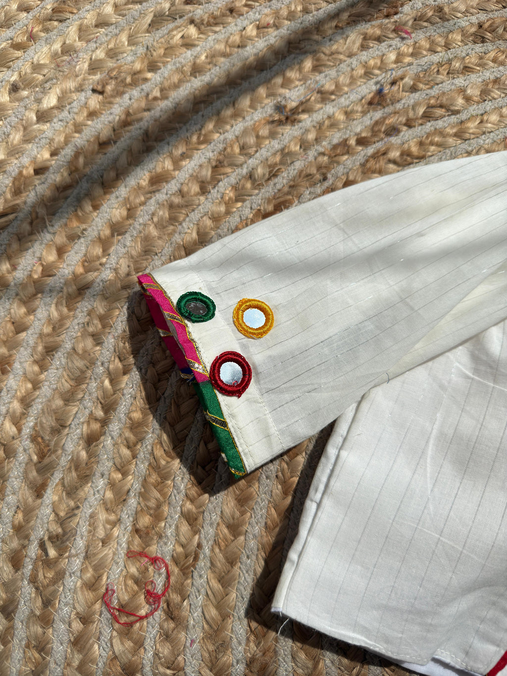 White Sadabahar Blouse for Women | Mirror Work Designer Blouse
