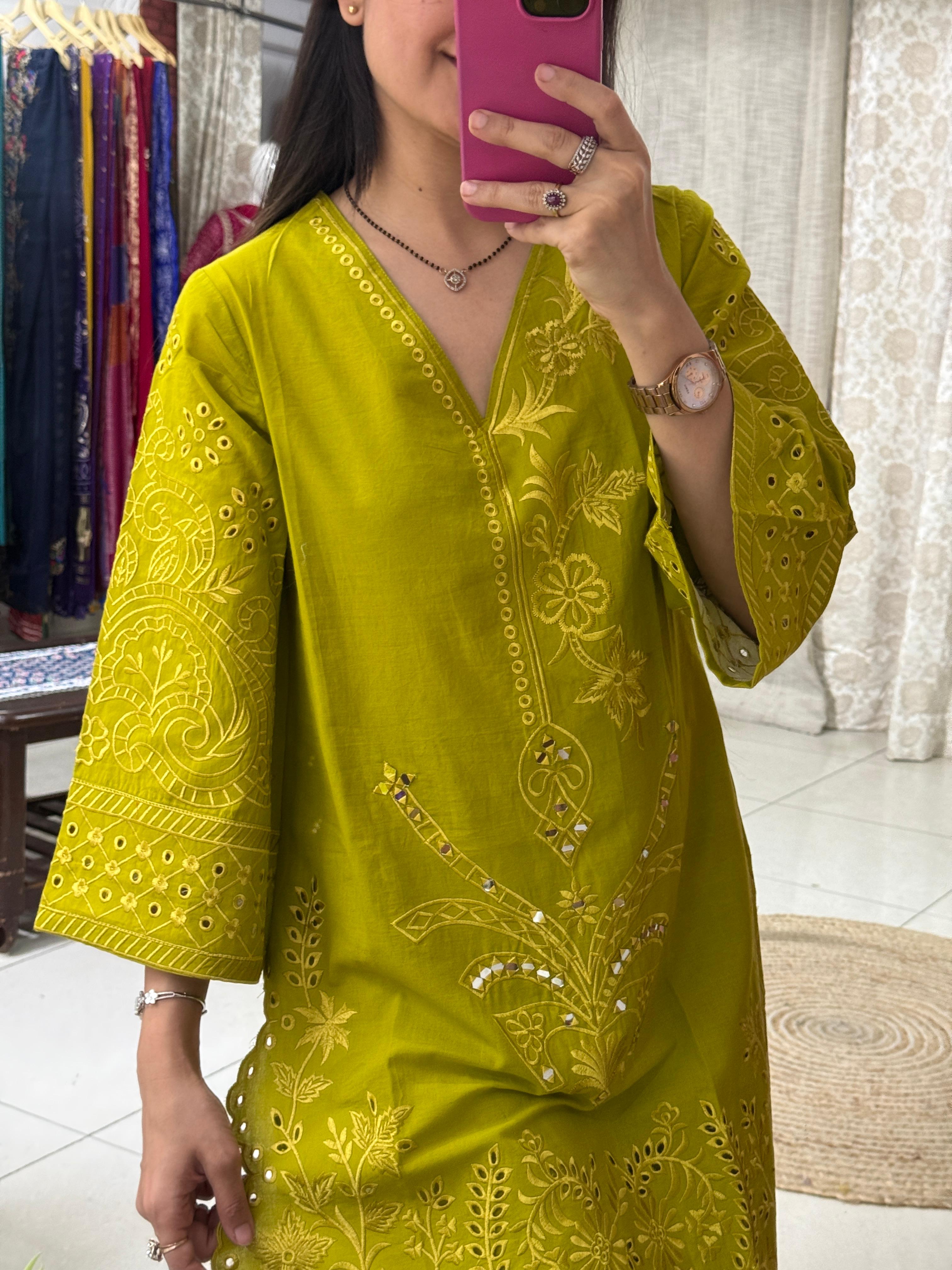 Niyati Embroidery Co-Ord Set for Women | Premium Cotton Embroidered Co-Ord Set