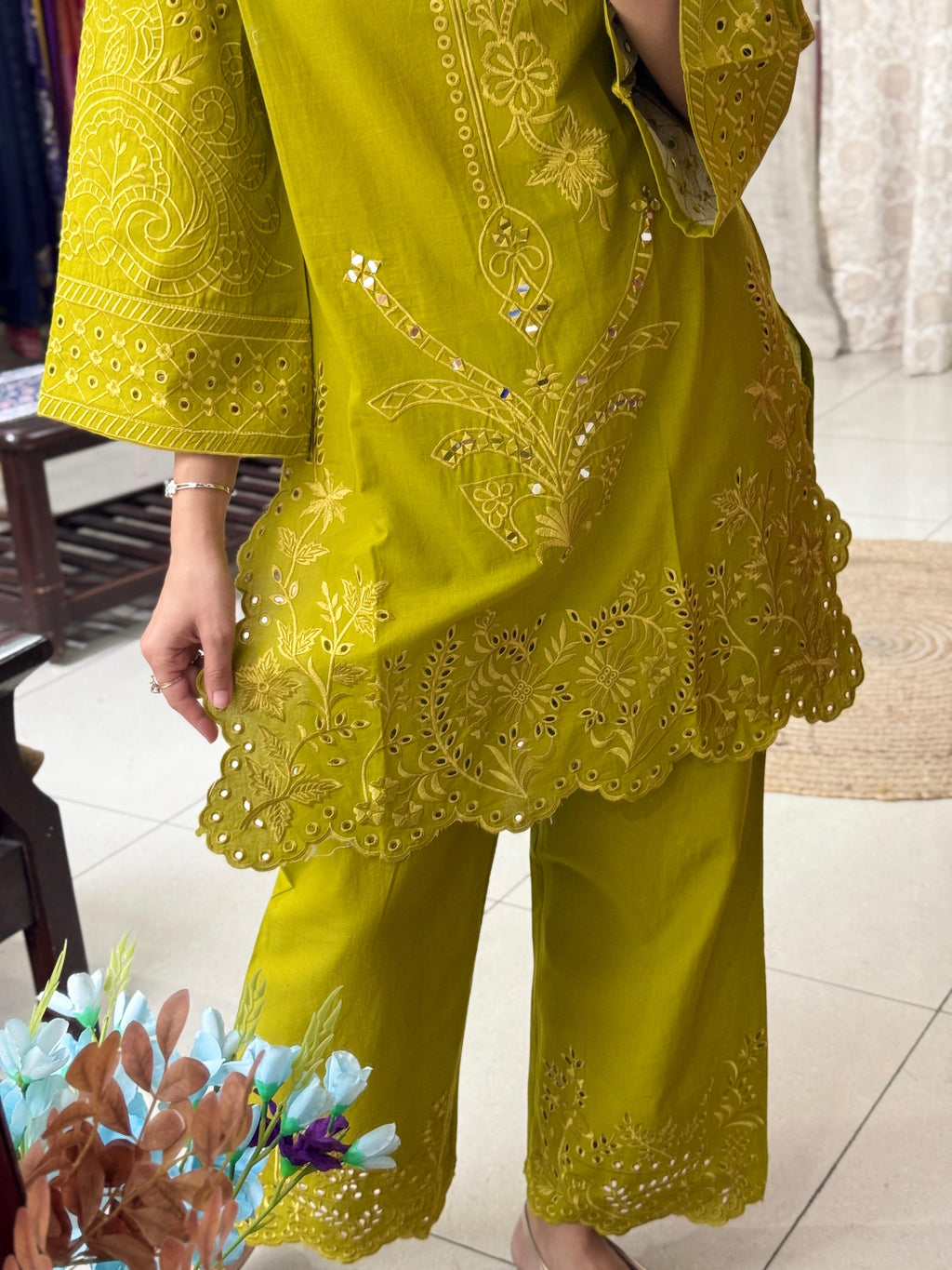 Niyati Embroidery Co-Ord Set for Women | Premium Cotton Embroidered Co-Ord Set