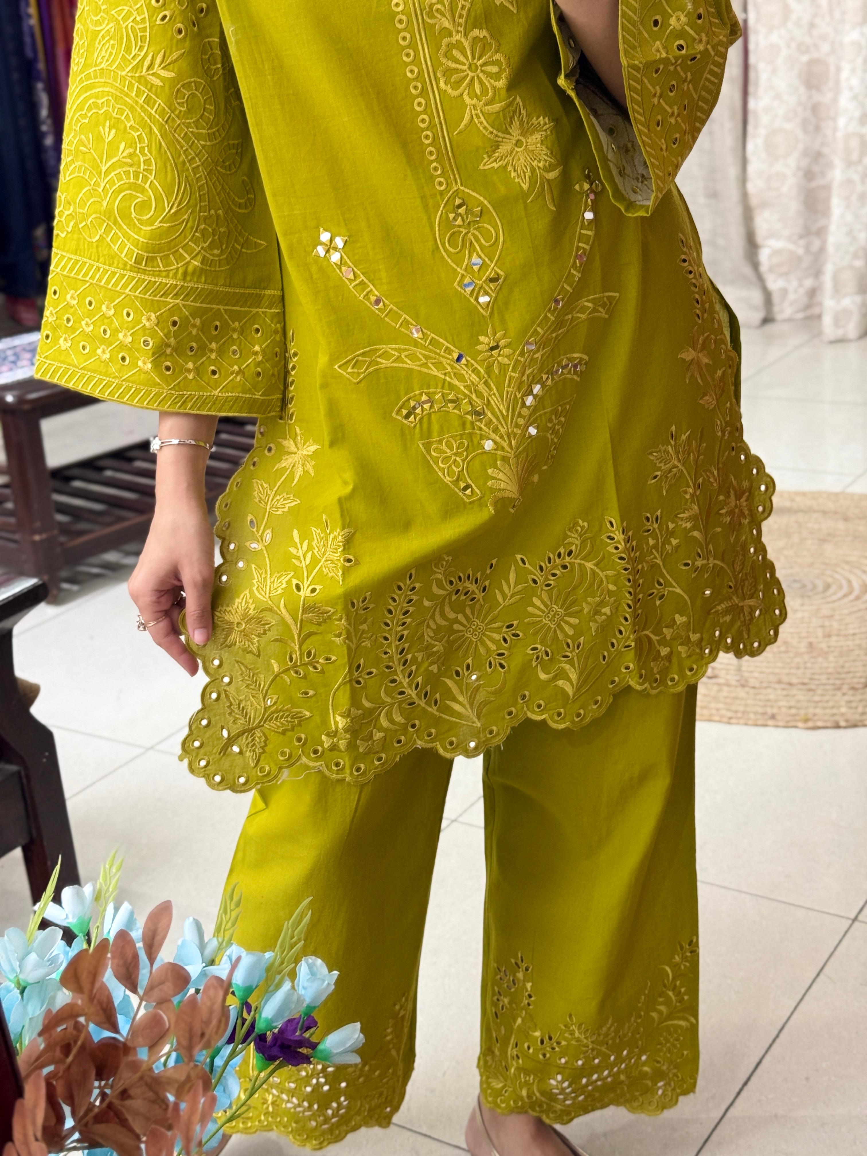 Niyati Embroidery Co-Ord Set for Women | Premium Cotton Embroidered Co-Ord Set