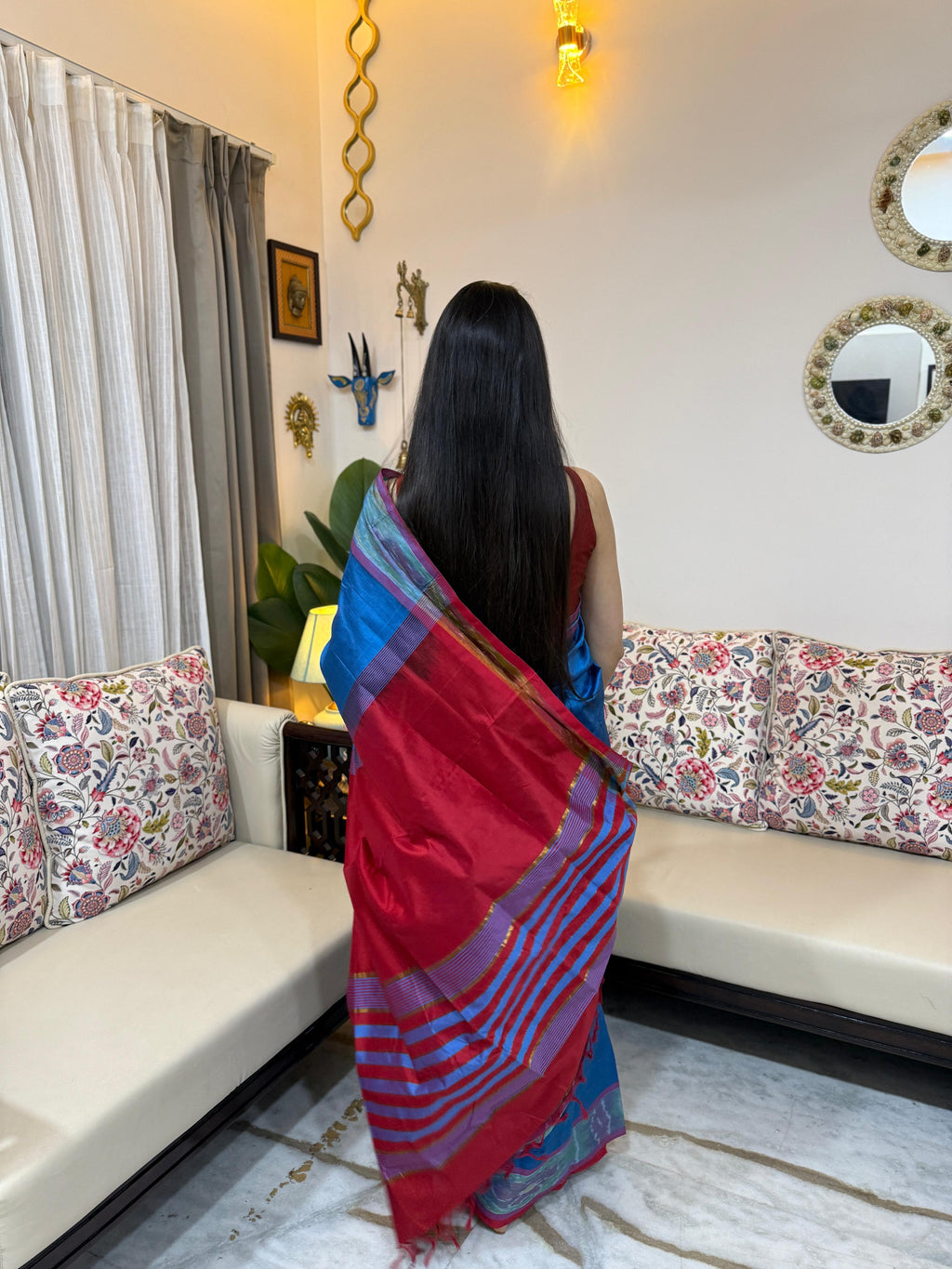 Pochampally Silk Cotton Saree for Women | Handwoven Traditional Saree