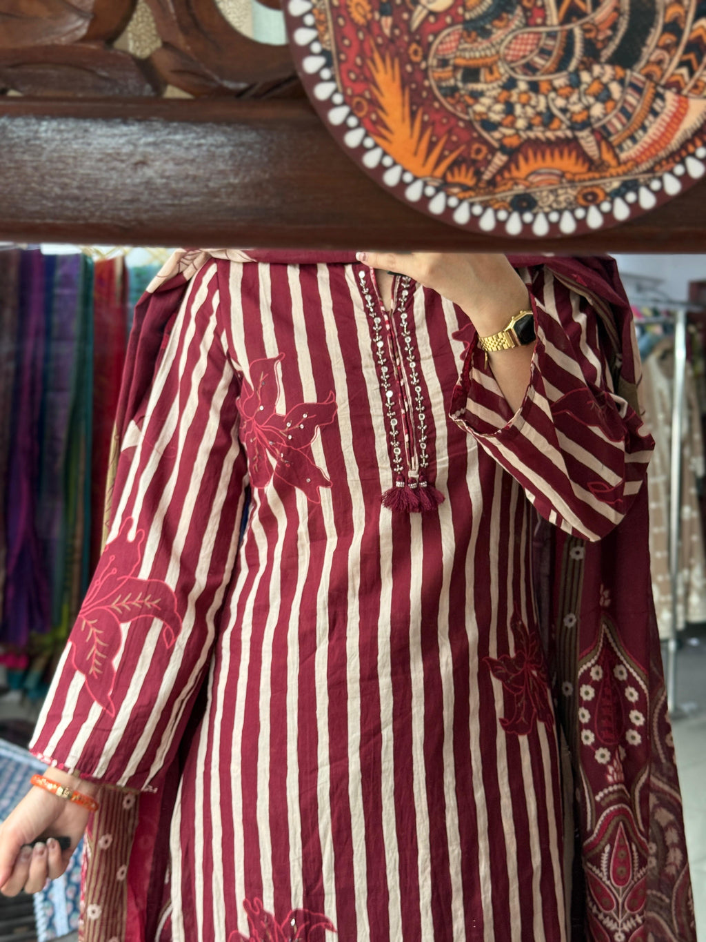 Handwork Designer Cotton Suit Set