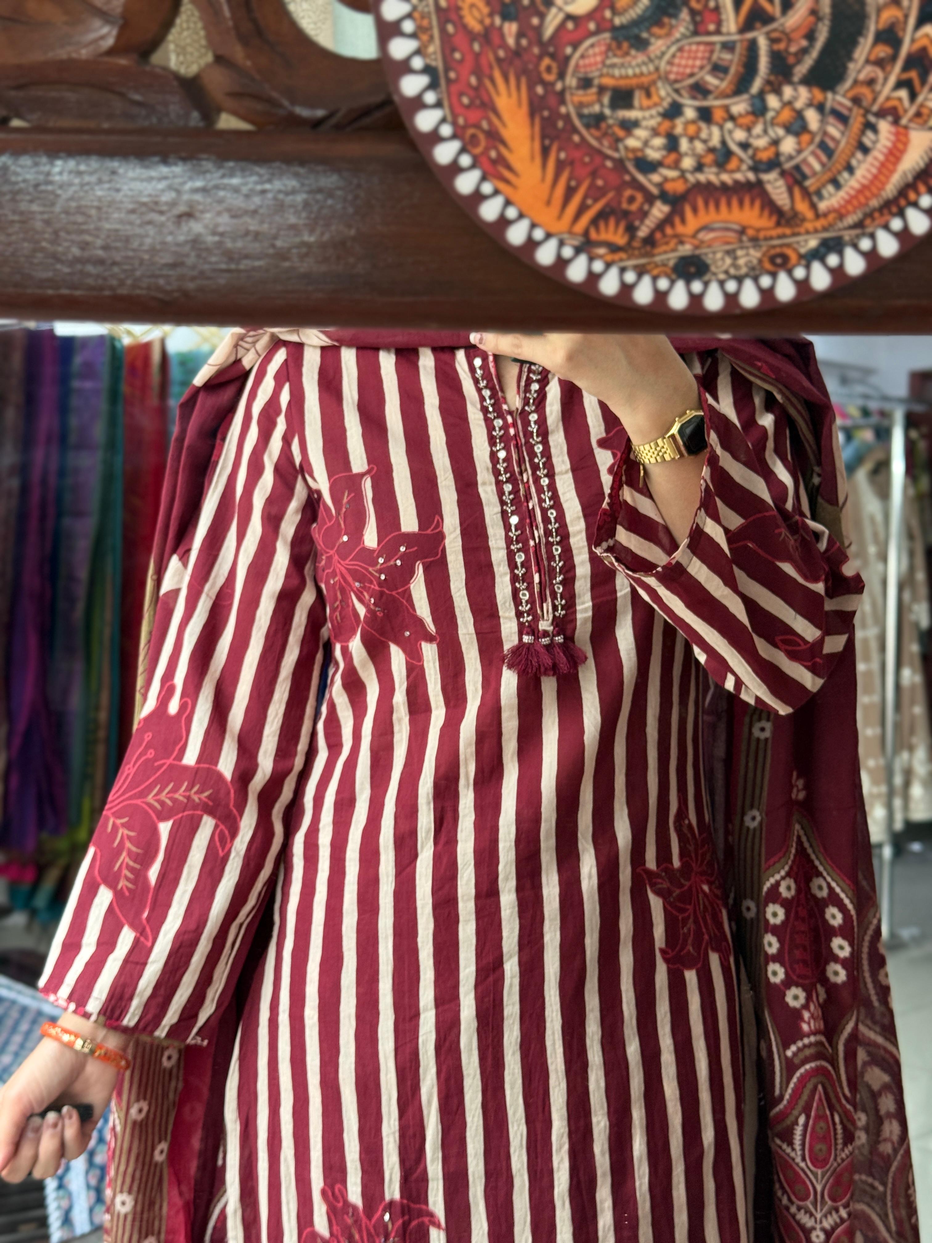 Handwork Designer Cotton Suit Set