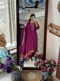 Lugdi Patta Border Embroidered Suit Set | Festive Collection