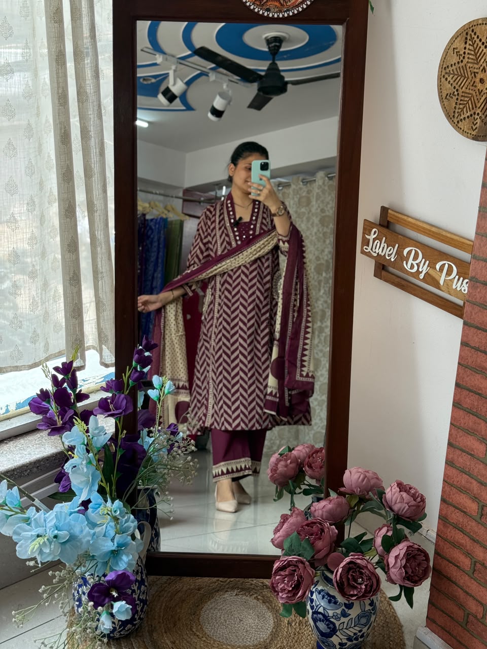 Stylish Cotton Suit Set with Pockets & Printed Dupatta