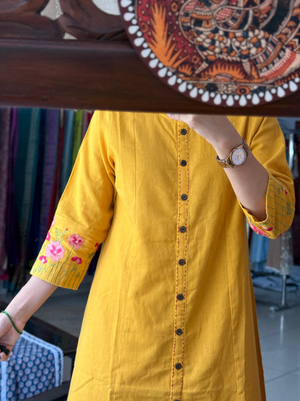 Beautiful Embroidered Cotton Kurta Set for Women