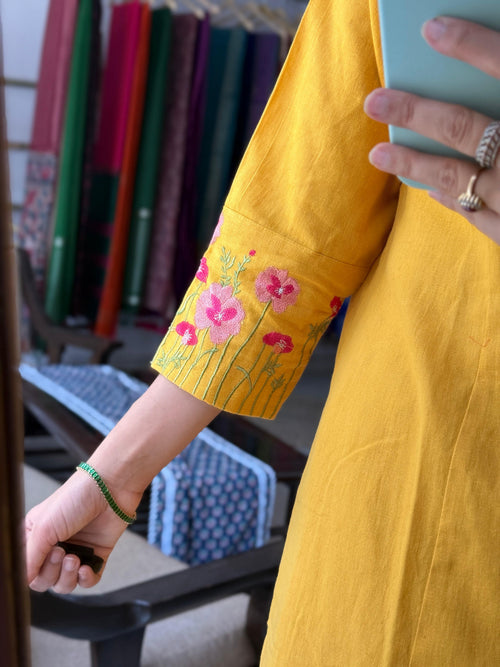 Beautiful Embroidered Cotton Kurta Set for Women