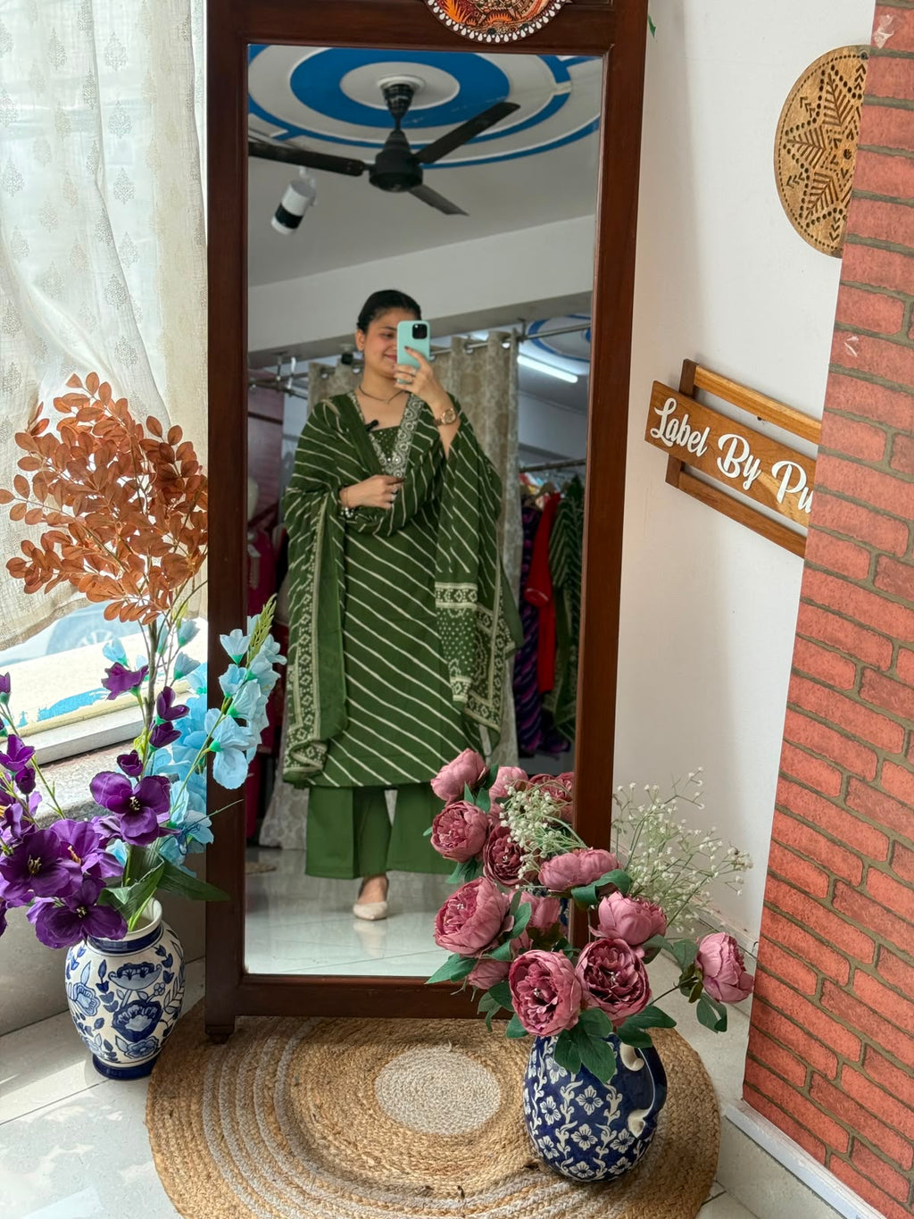 Cotton Leheriya Suit Set for Women | Printed Ethnic Suit with Dupatta