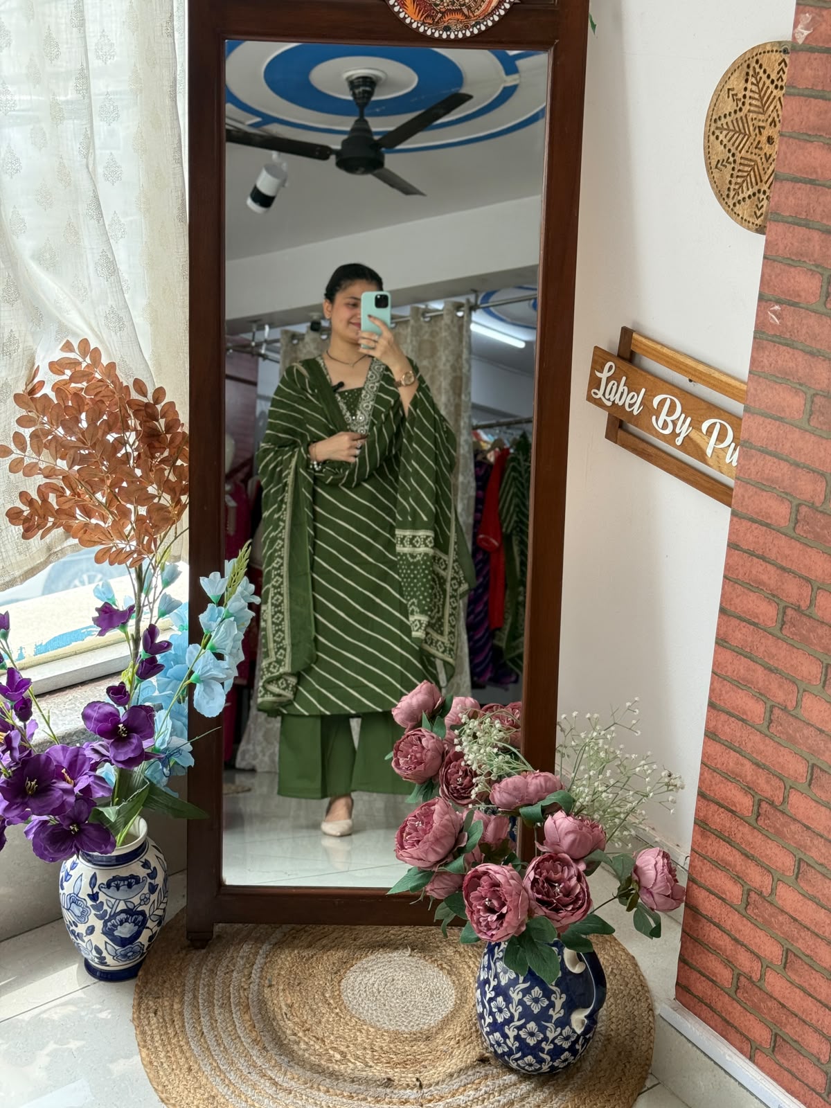 Cotton Leheriya Suit Set for Women | Printed Ethnic Suit with Dupatta