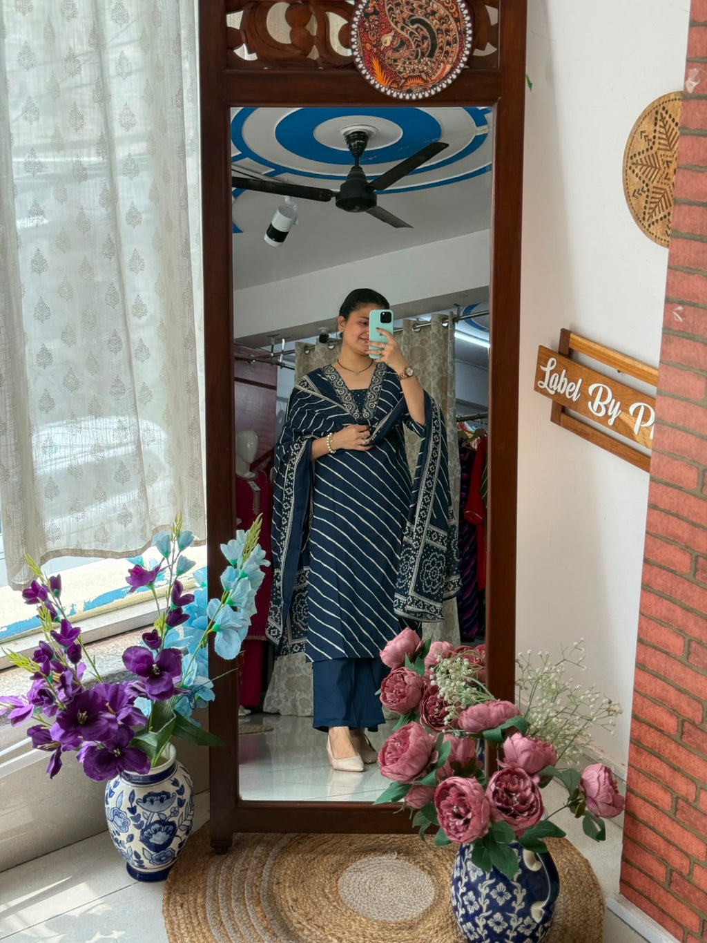 Cotton Leheriya Suit Set for Women | Printed Ethnic Suit with Dupatta