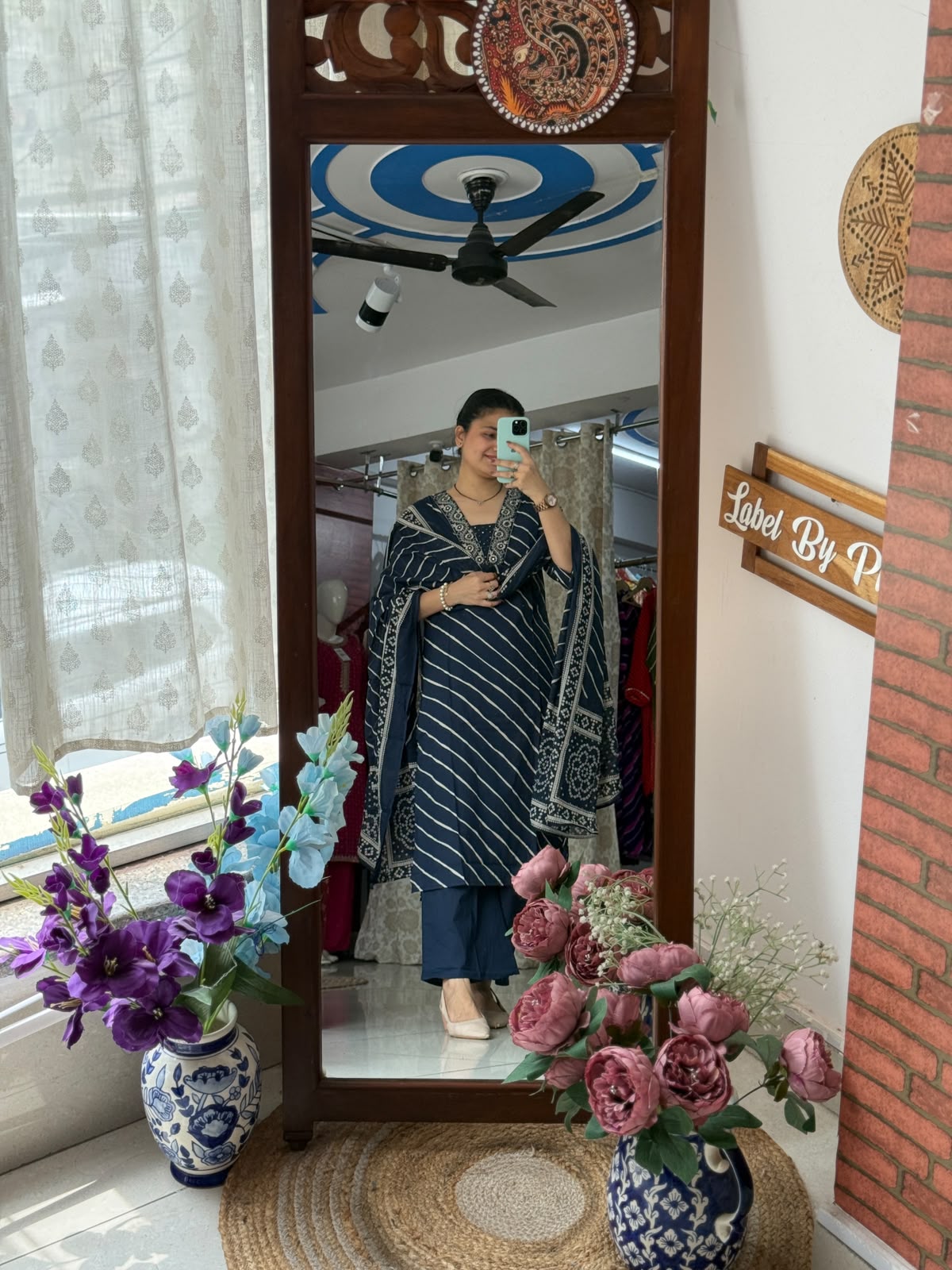Cotton Leheriya Suit Set for Women | Printed Ethnic Suit with Dupatta