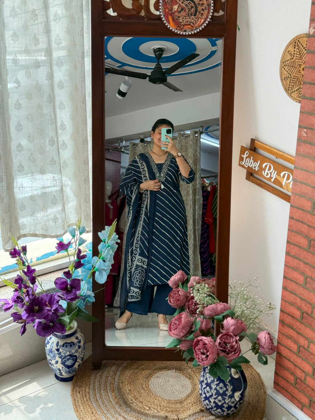 Cotton Leheriya Suit Set for Women | Printed Ethnic Suit with Dupatta