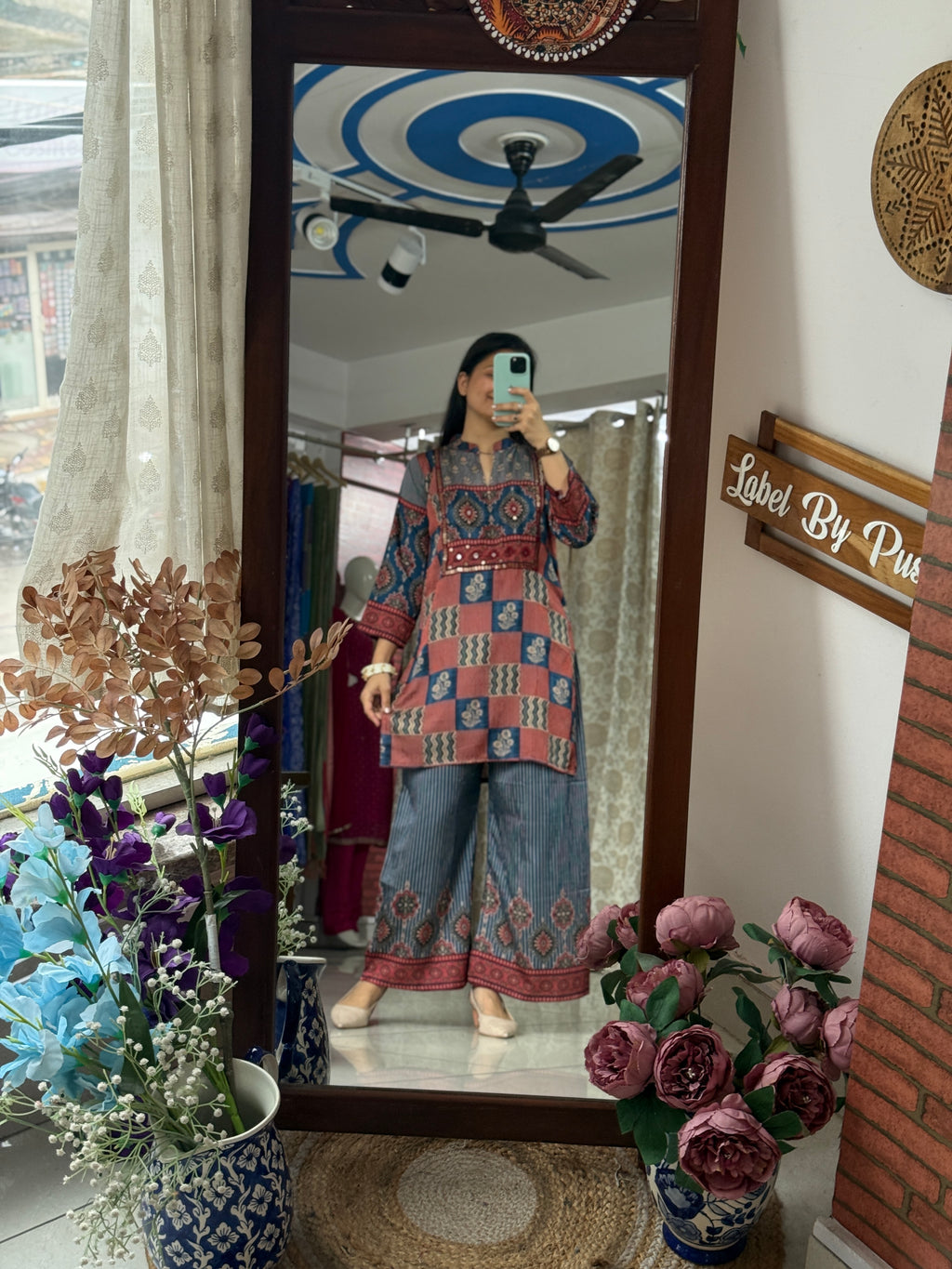 Ajrakh Print | Muslin Co Ord Set | Comfort with Look