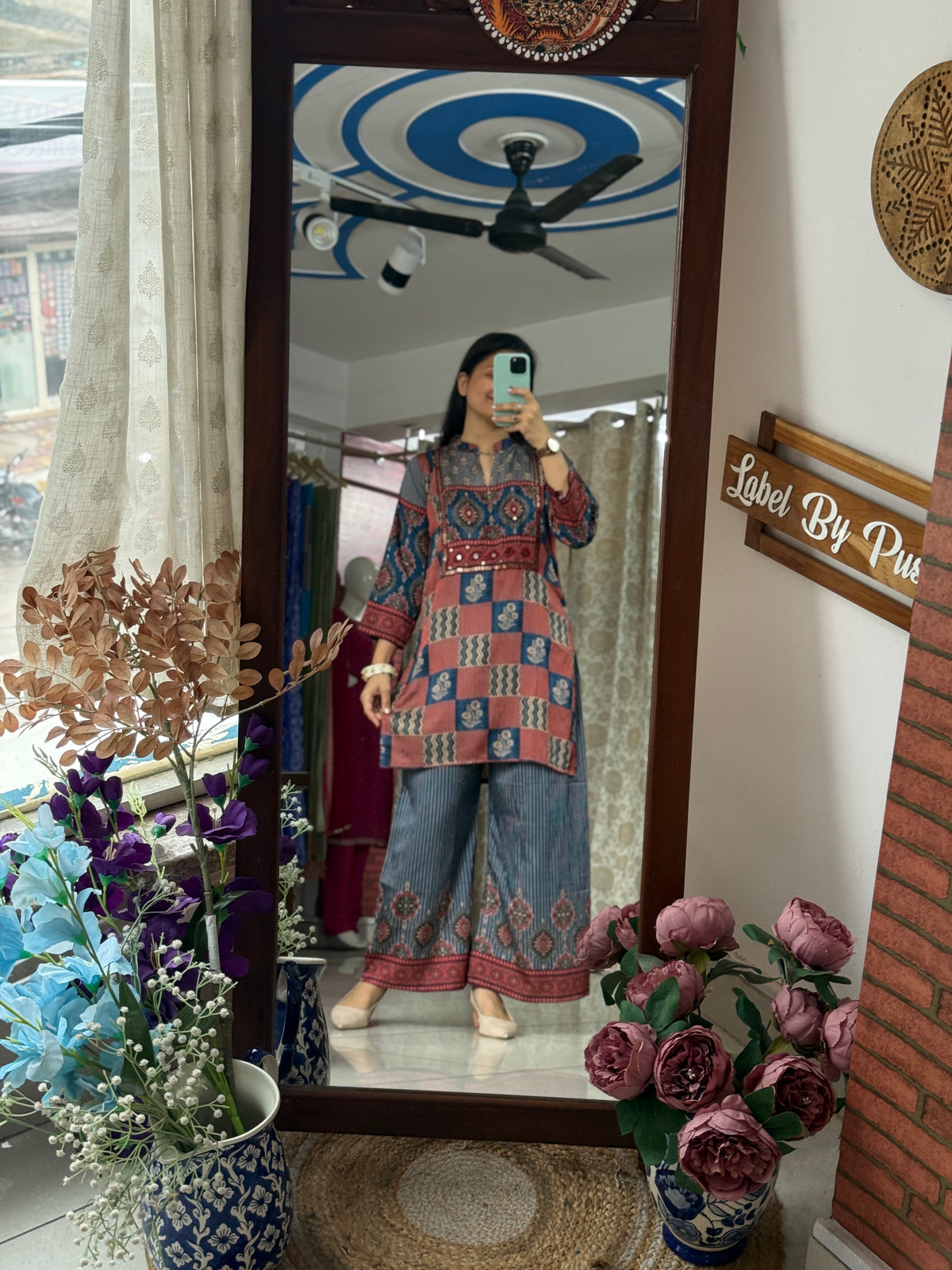 Ajrakh Print | Muslin Co Ord Set | Comfort with Look