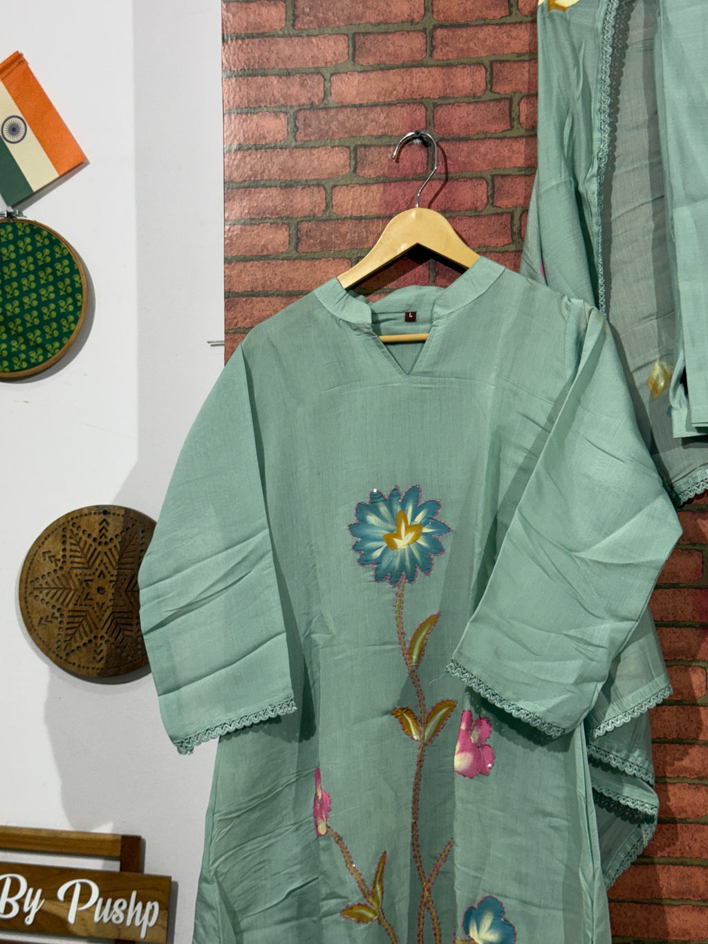 Handoainted Suit Set| With lining | Silk Cotton