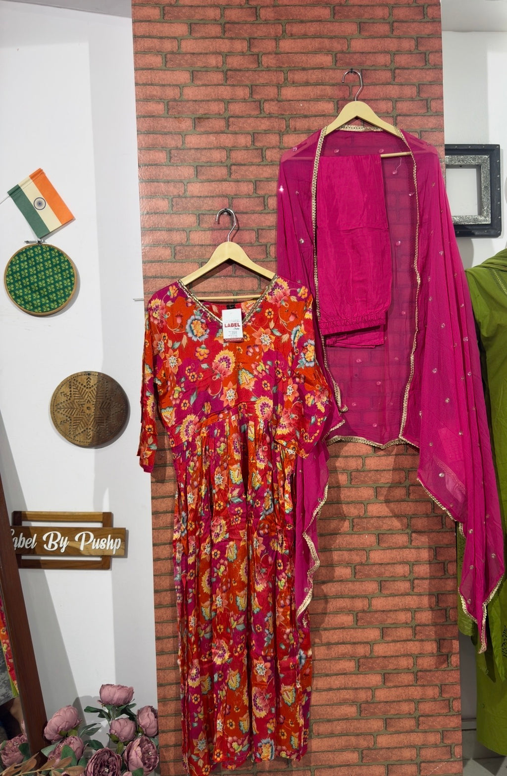 Pink Suit Set | Embroidered | Chinon| With lining