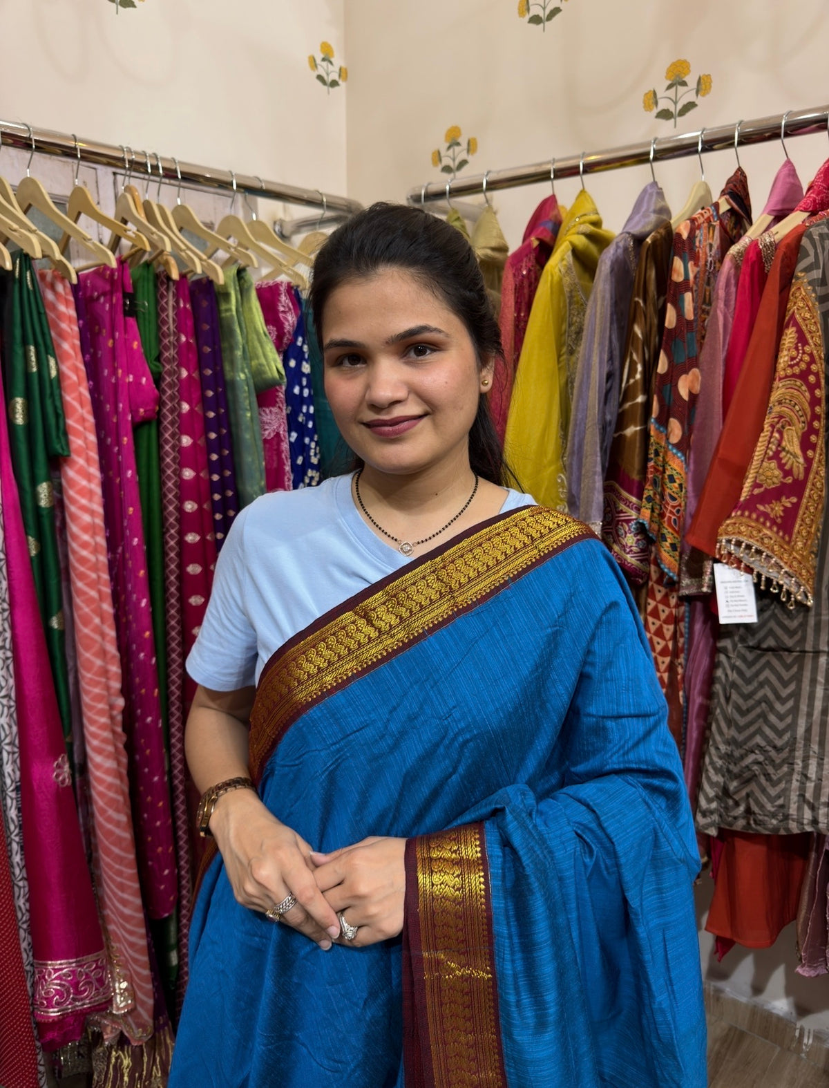 Sale Saree | with blouse | Handloom Gadwal Cotton