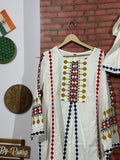 White Co ord Set | Block Printed | Cotton | With lining