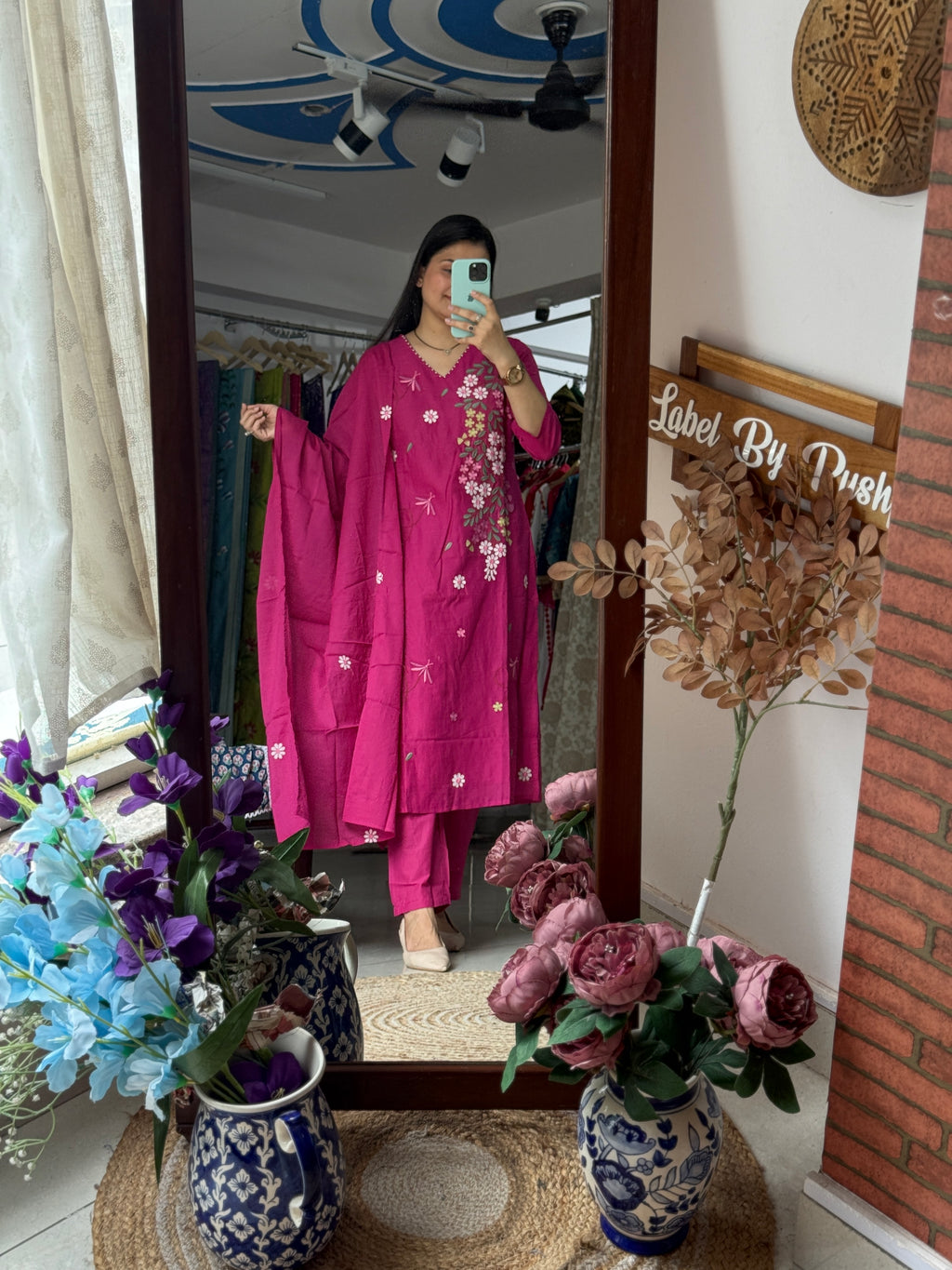 Mul cotton| Embroidered Suit | Duppata | cotton lining