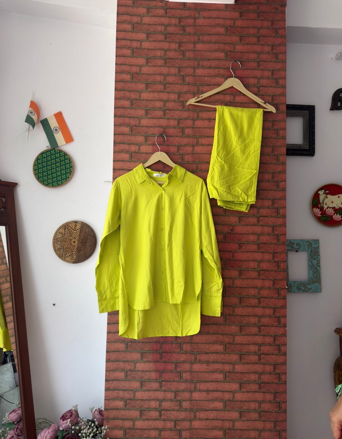 Green Co Ord Set | Cotton