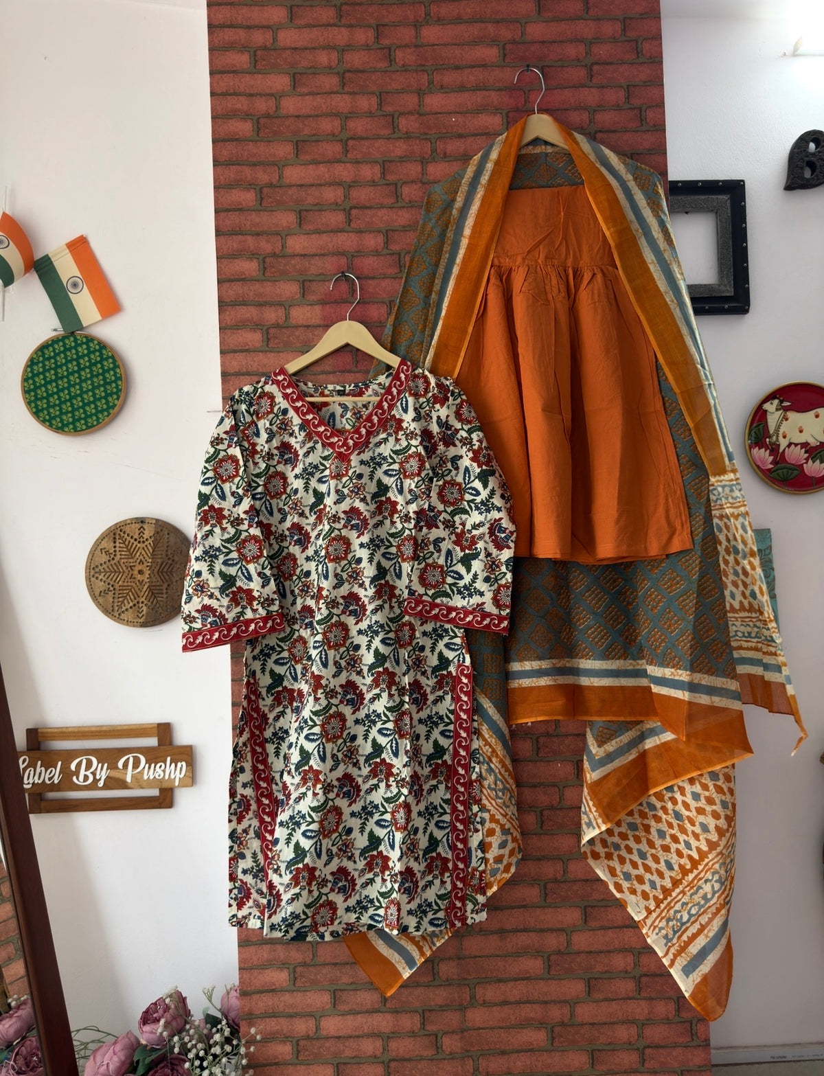 Floral printed Suit |shara bottom | cotton