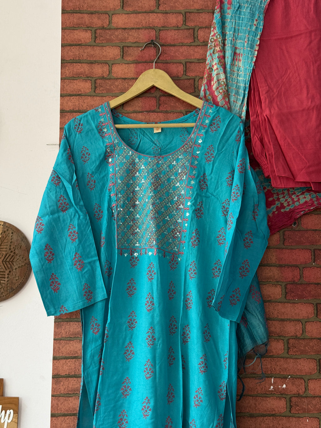 Firozi Suit |Muslin |