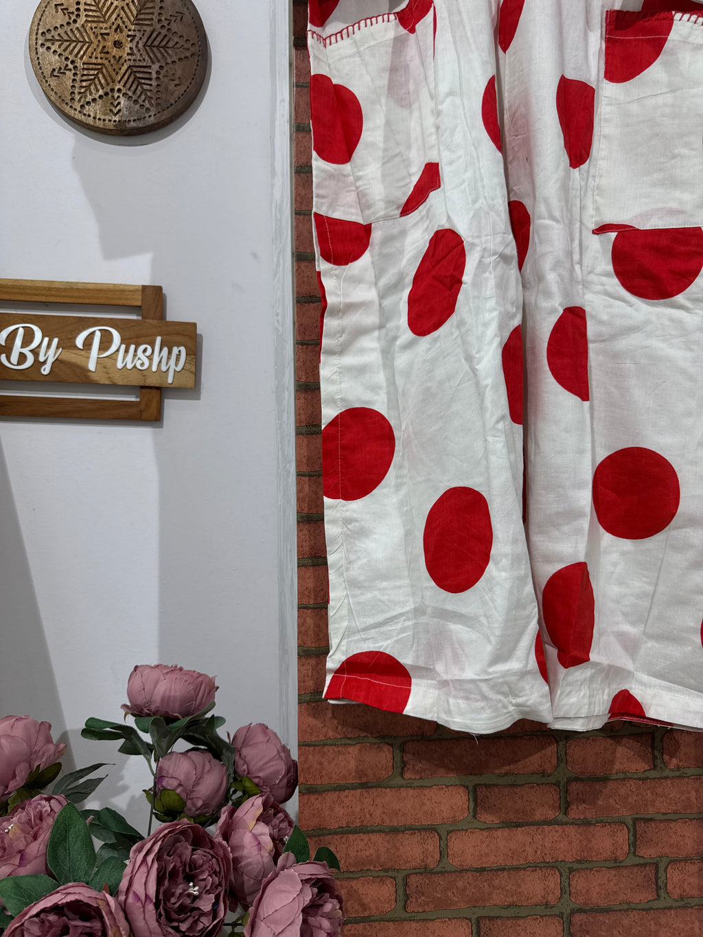 Polka Dot Suit Set| With lining| Cotton| With pockets