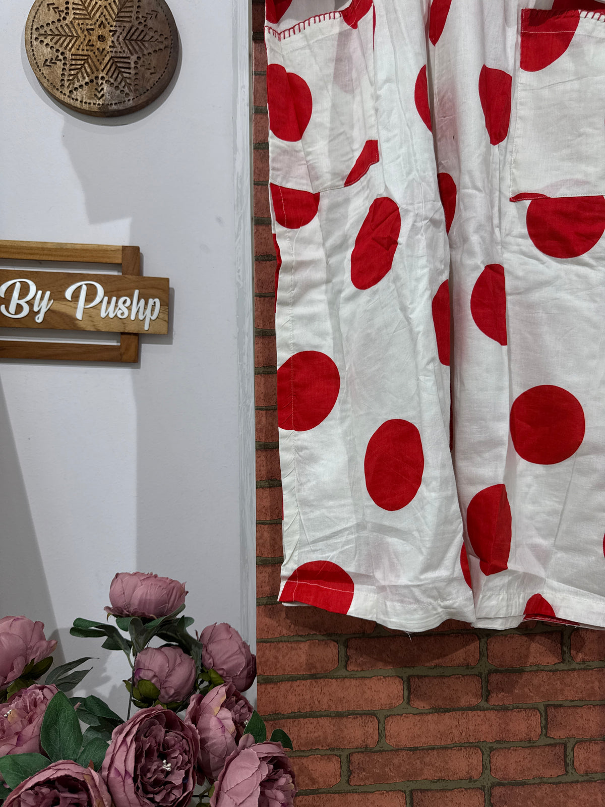 Polka Dot Suit Set| With lining| Cotton| With pockets