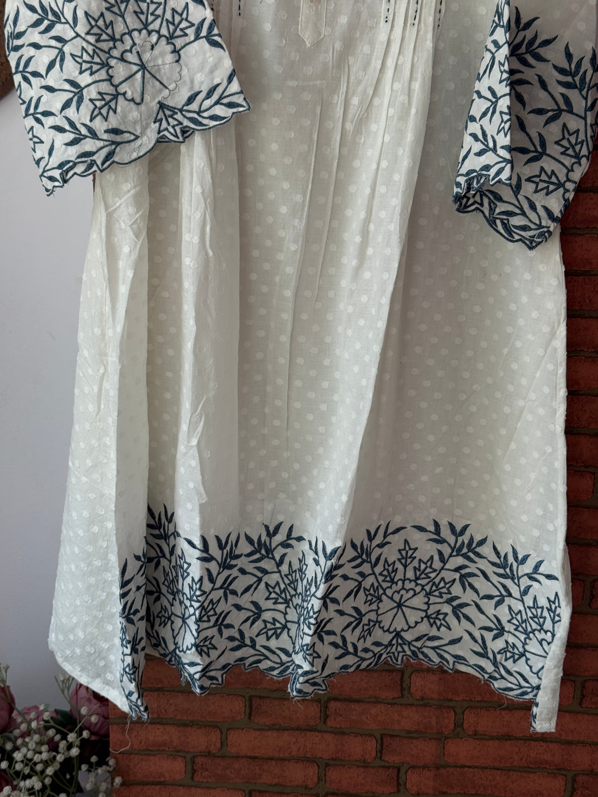 Co ord set |With lining| Embroidered| Cotton