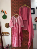 Pink Lurex Suit |Cotton
