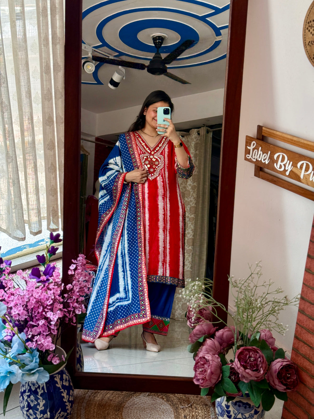 Rakhi Special Muslin Suit | Hand embroidered | Cotton lining| With Duppata|Classy & Elegant Suit Set