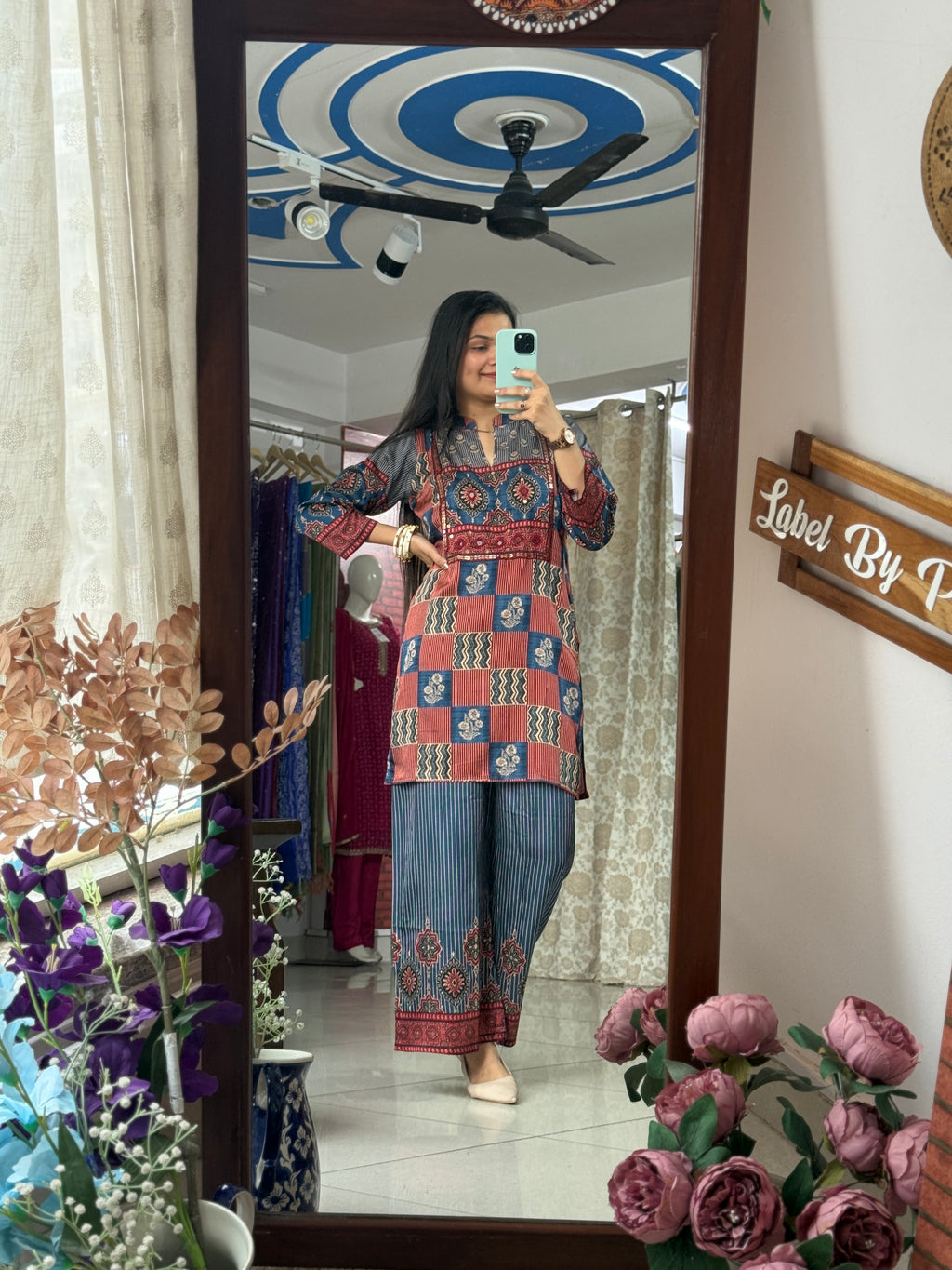 Ajrakh Print | Muslin Co Ord Set | Comfort with Look