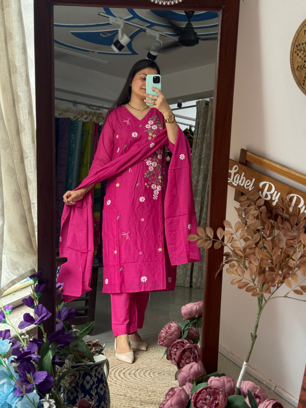 Mul cotton| Embroidered Suit | Duppata | cotton lining