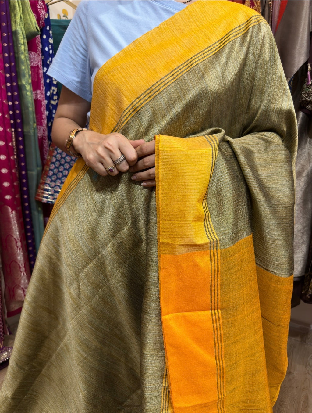 Sale Saree | with blouse| Cotton Silk