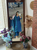 Leheriya Cotton Suit with Bandhani Bottom and a cotton Duppata