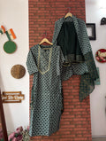 Green Sharara Suit |Cotton| Sharara Set