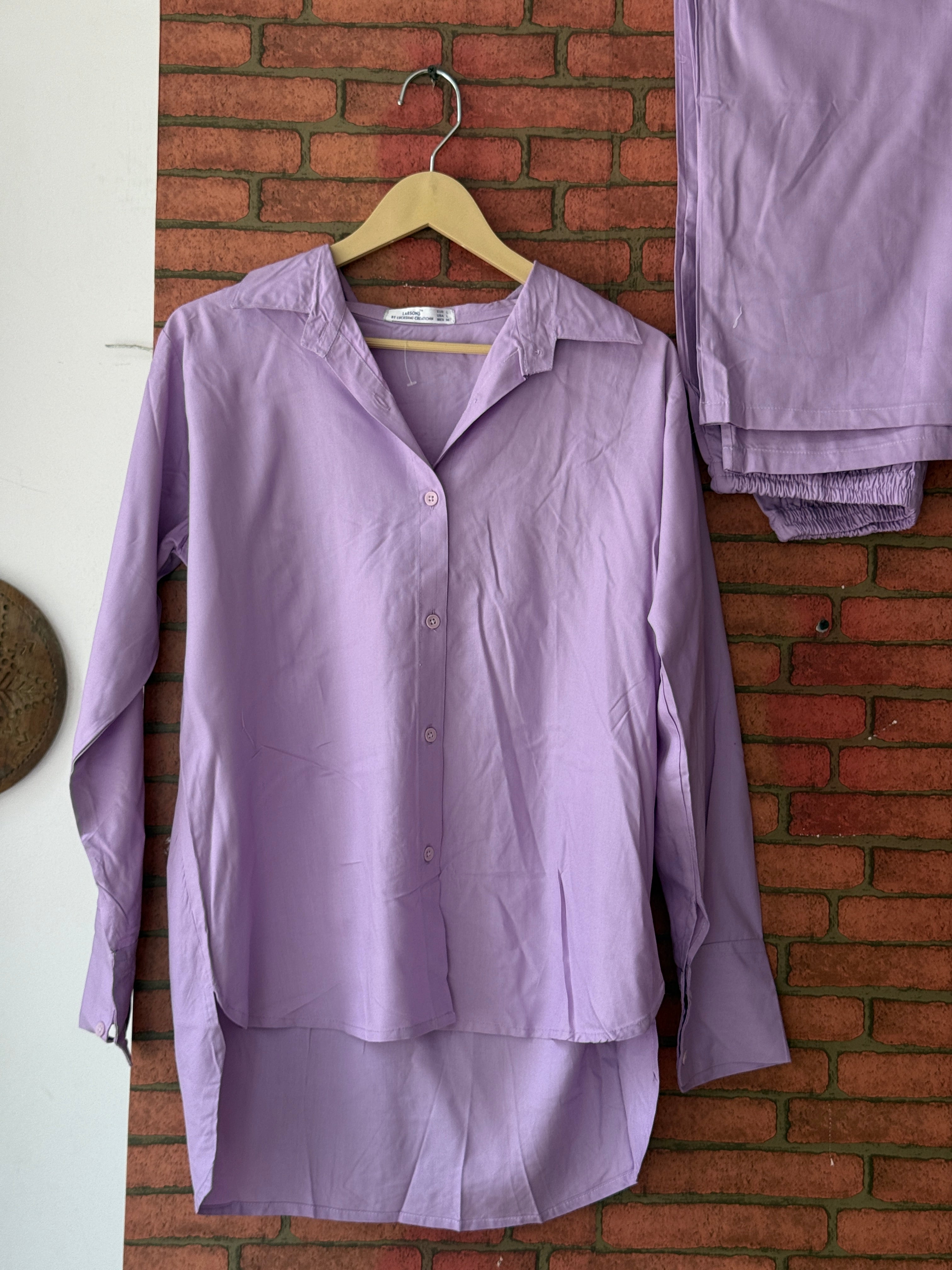 Purple Co Ord| Cotton
