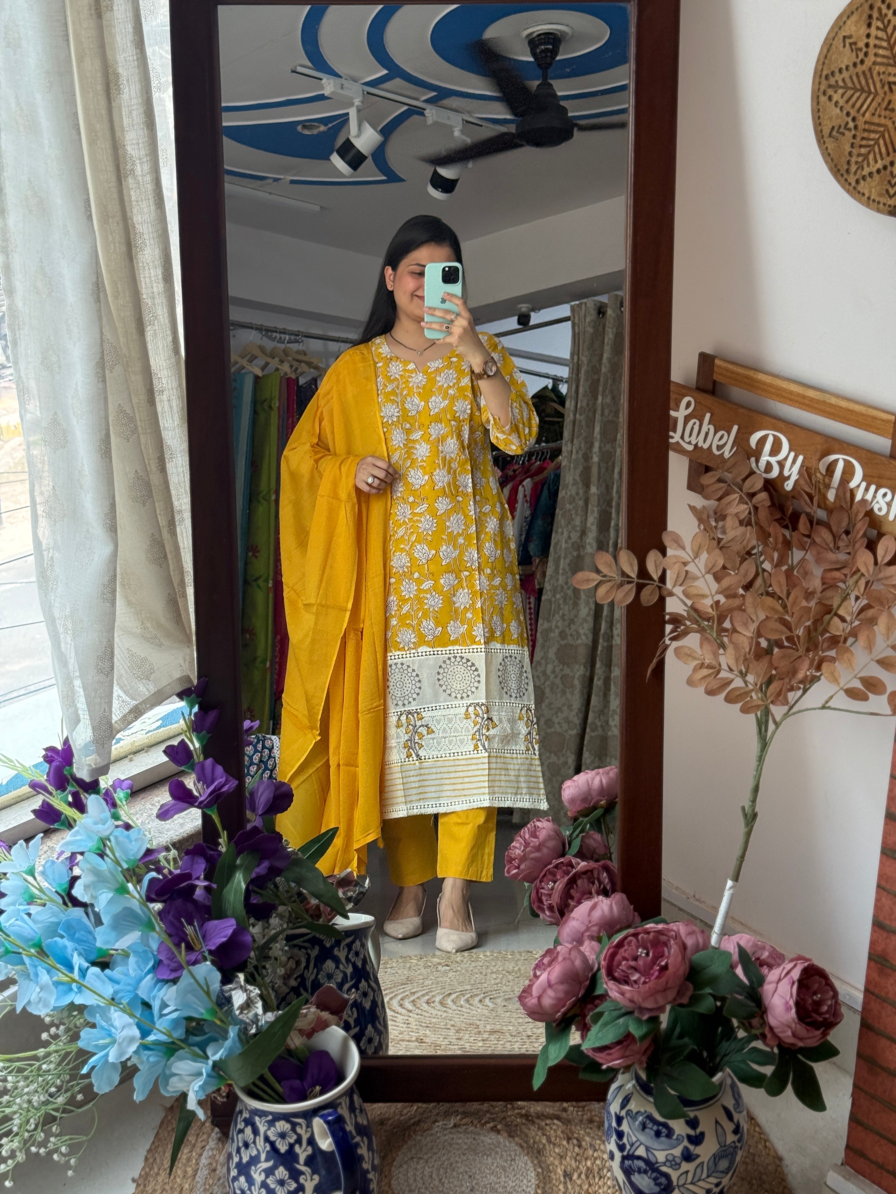Kalamkari Print | Lacework | Cotton | Mul cotton Duppata | Designer Suit