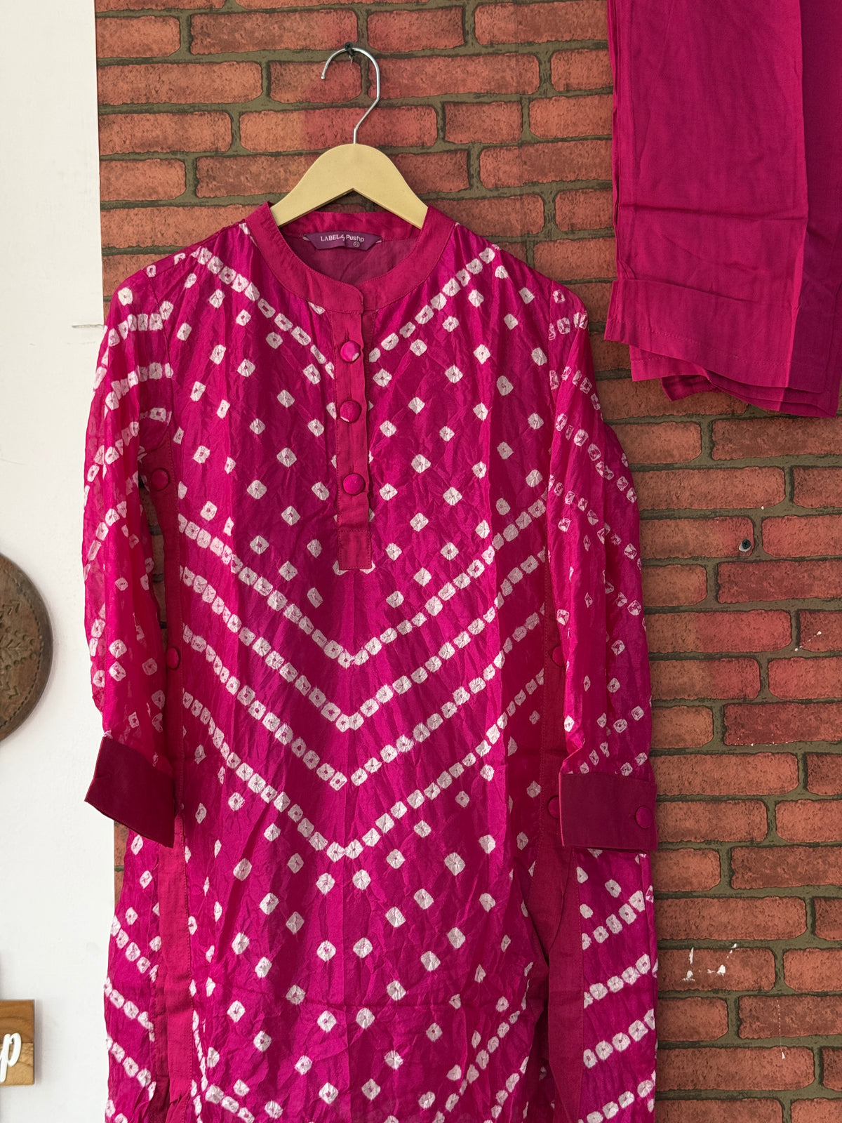Bandhani Co Ord Set |With lining| | Silk