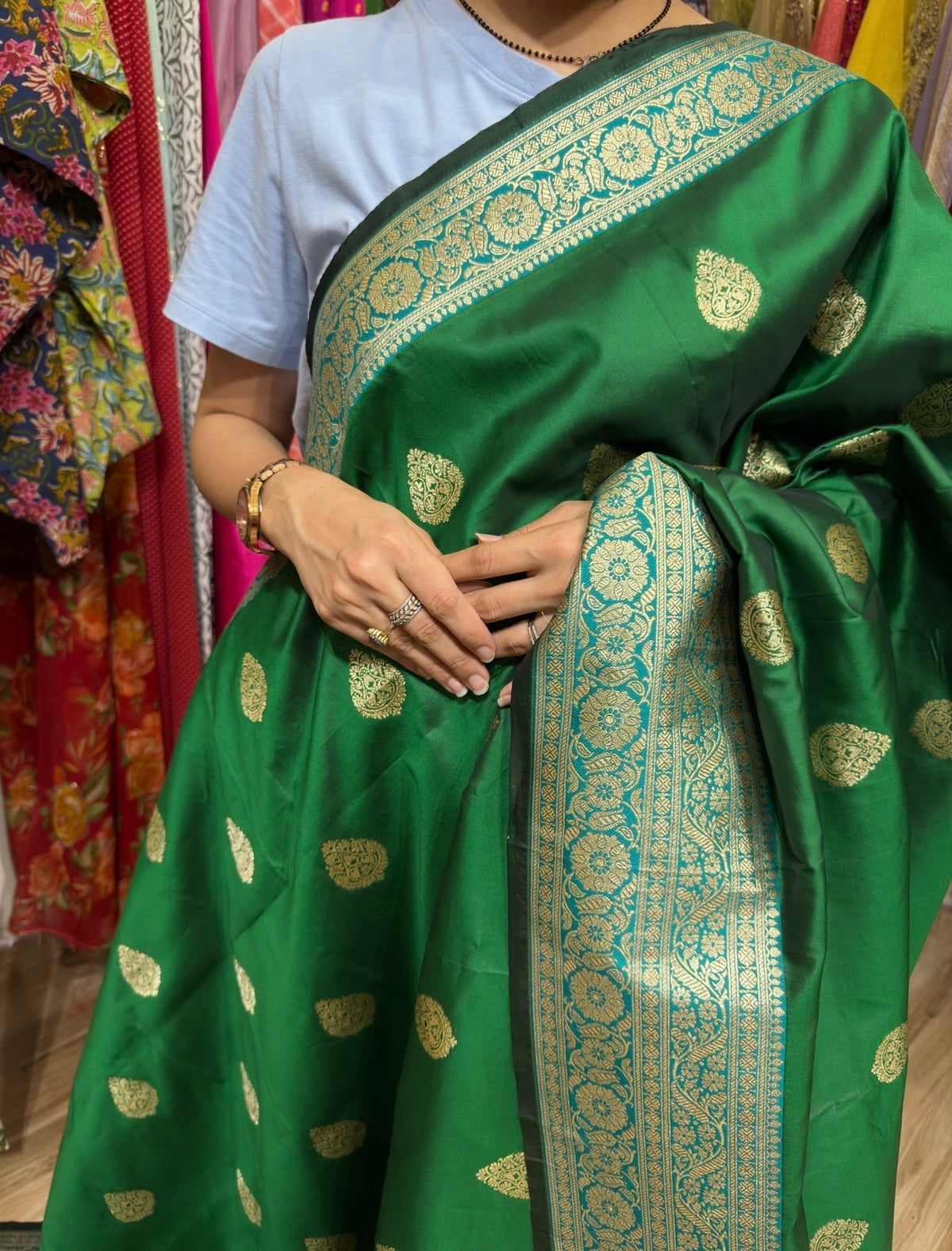 Sale Saree | with blouse| woven motifs| Silk
