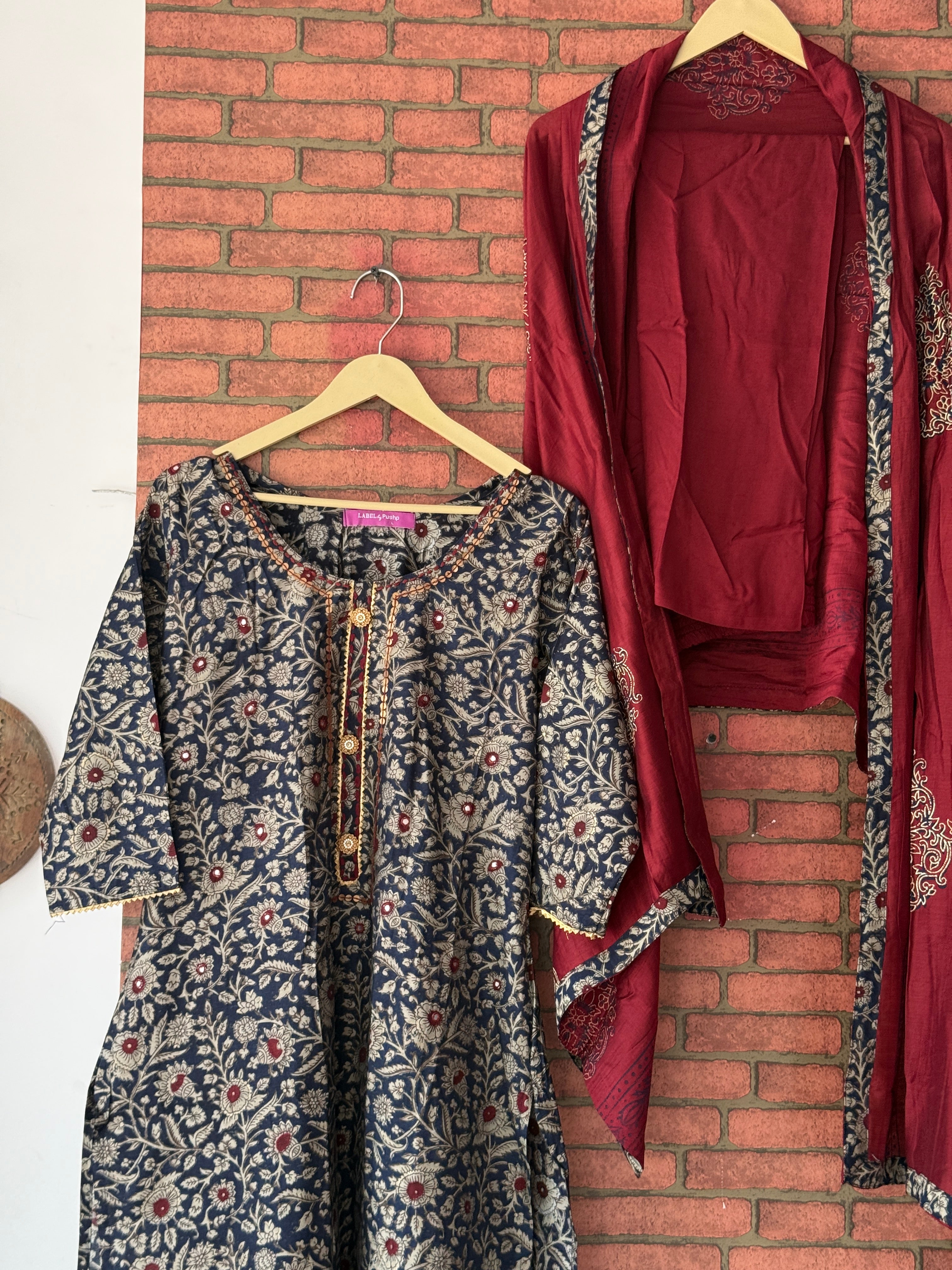 Kalamkari Suit| Silk