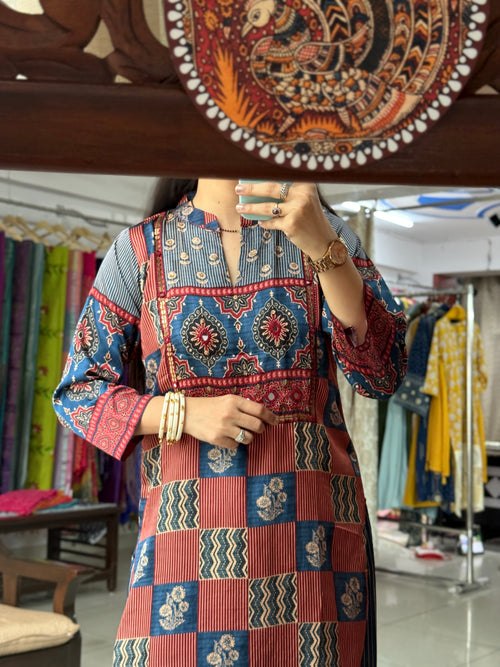 Ajrakh Print | Muslin Co Ord Set | Comfort with Look