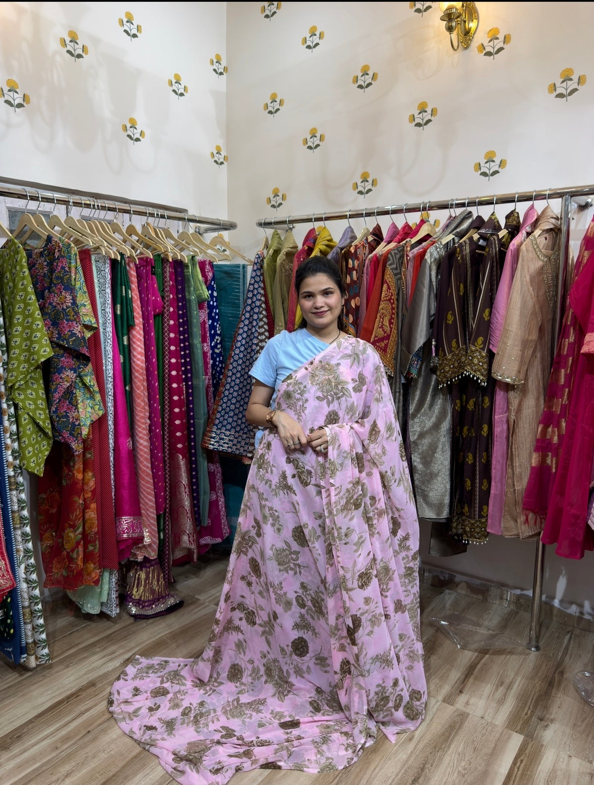 Sale Saree | with blouse | Georgette