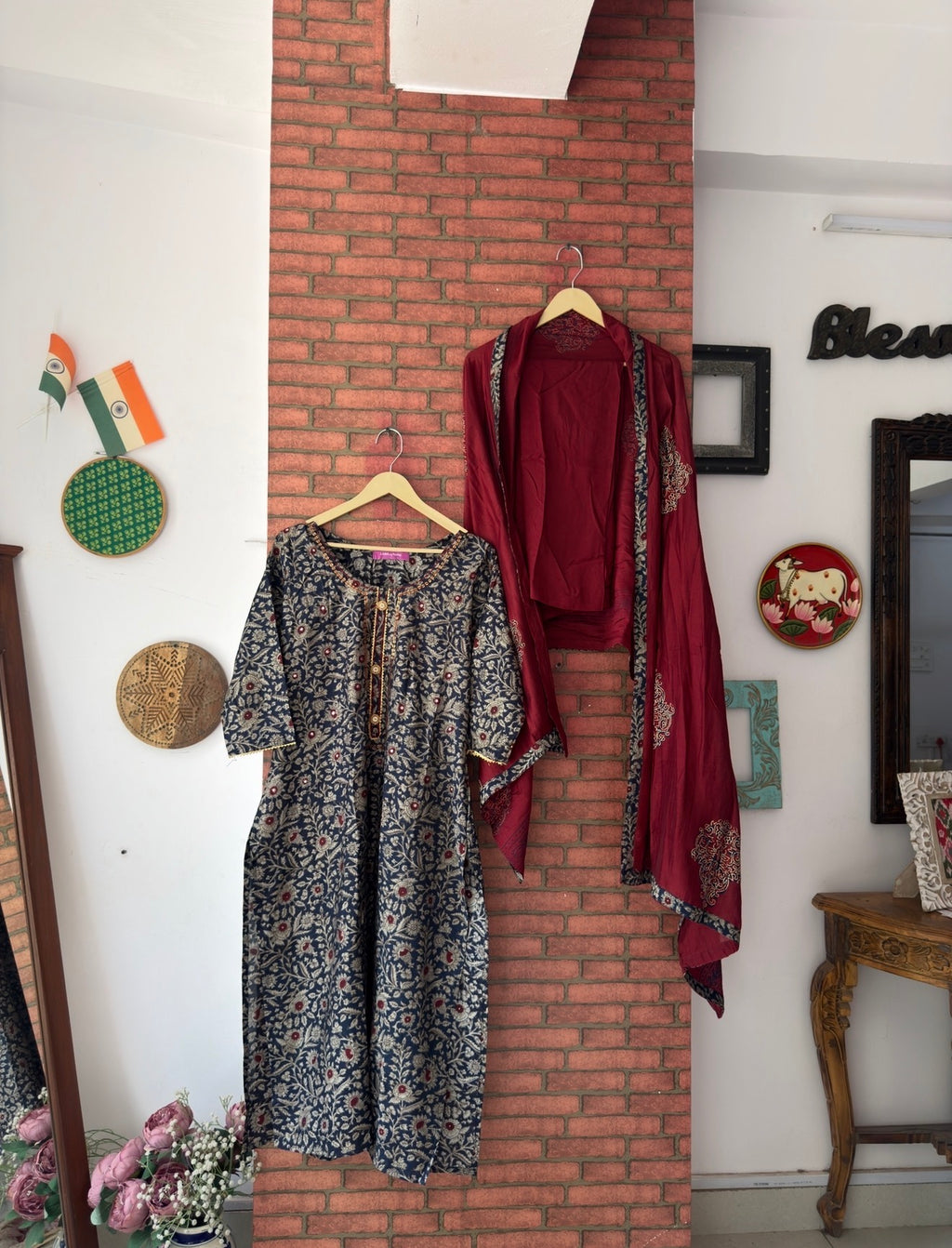 Kalamkari Suit| Silk
