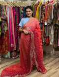 Sale Saree | with blouse| Leheriya| Gota patti work| Geogette